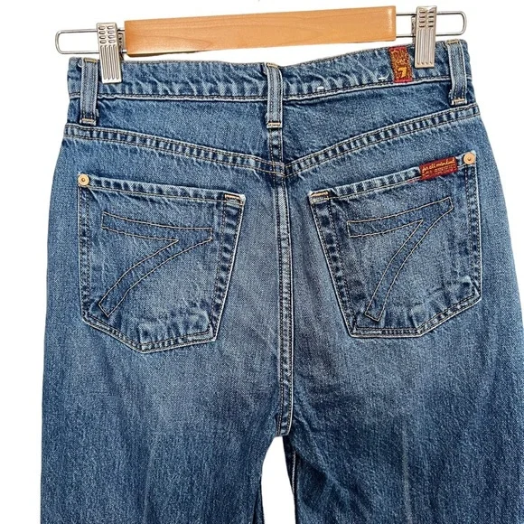 7 for All Mankind "Baby Jo" Havana Rigid Cropped Jeans - Picture 10 of 16